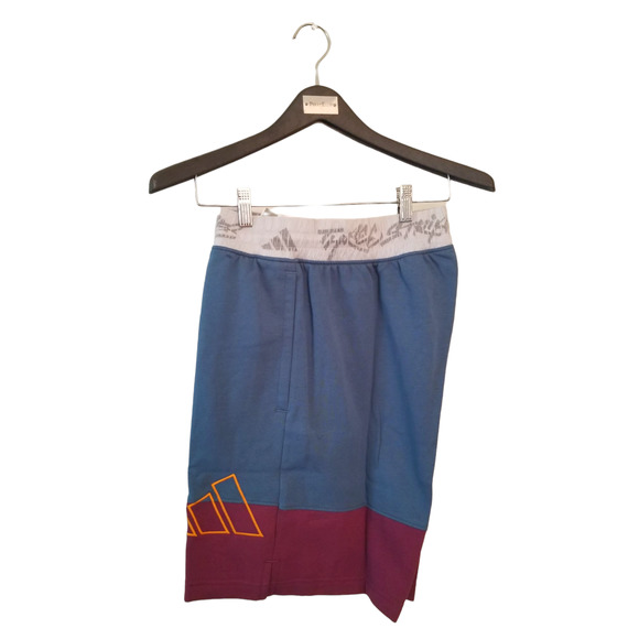 Adidas 3 Stripes Blue/Purple Men's Shorts Inner Drawstring Size L 34 Inseam 9 in - Picture 3 of 11